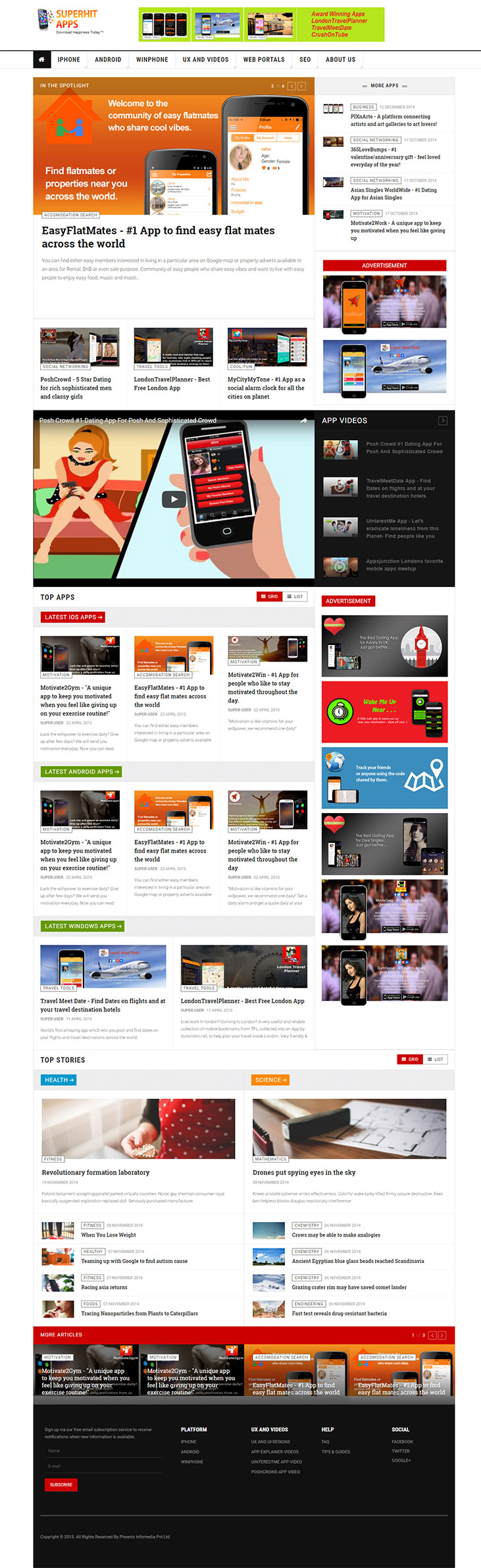 Superhit App_Website